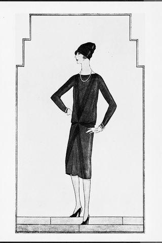 Chanel Little Black Dress Drawing Chanel 101 Gabrielle Chanel Drawing