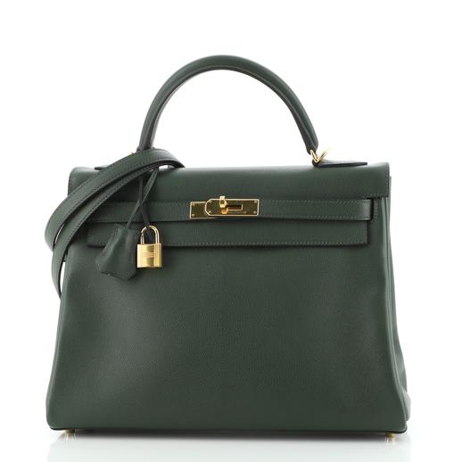 Birkin in Vert Anglais Evercolor Hermes Vert Anglais Evercolor Leather