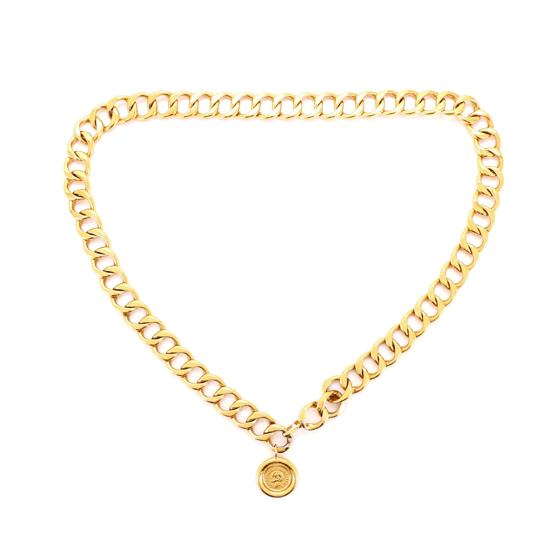 Chanel Vintage Medallion Chain Belt Chanel Vintage Medallion Chain Belt Metal 100
