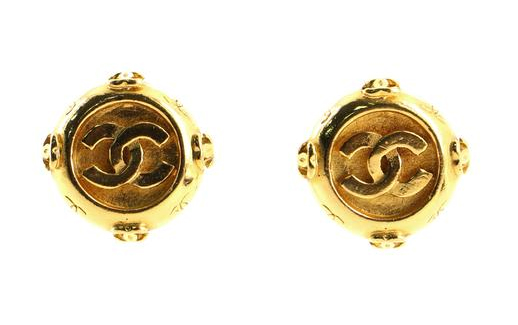 Chanel Medallion Clip On Earrings Chanel Medallion Clip On Earrings