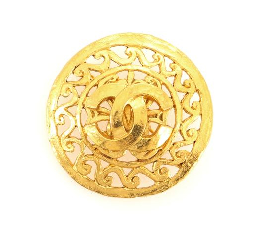 Chanel Round CC Brooch Chanel Round CC Brooch