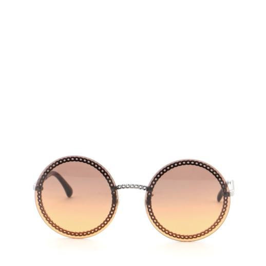 Chanel Chain Frame Round Sunglasses Chanel Chain Frame Round Sunglasses